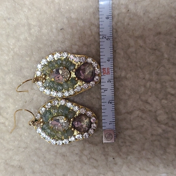 Gold plated + semi-precious stones - Picture 6 of 8